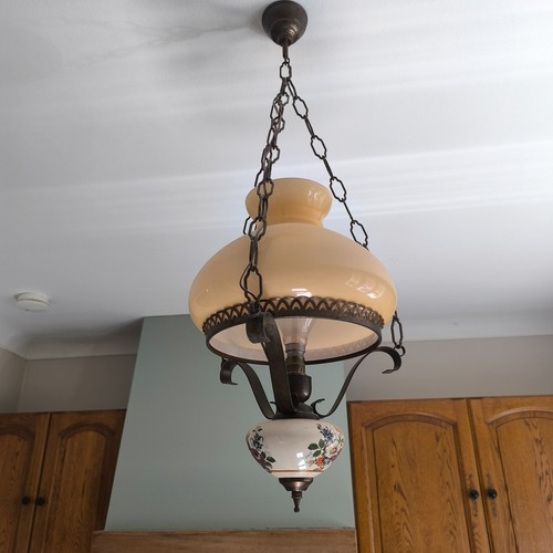 Lustre ancien laiton - , et