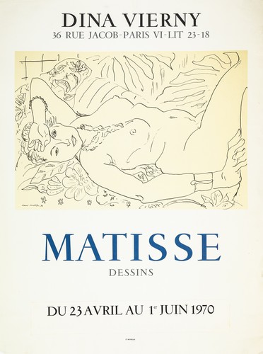 Matisse dessins affiche dina - affiche,