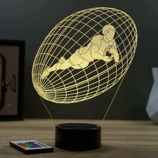 Lampe illusion 3D Rugby Ballon