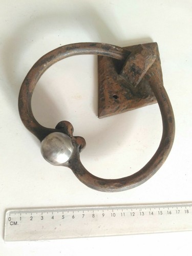 Ancien heurtoir fer forgé - fer,