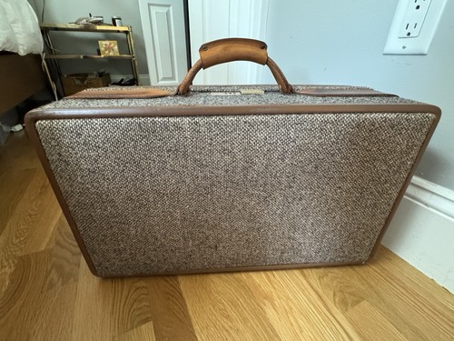 Vintage hartmann tweed luggage - hartmann,