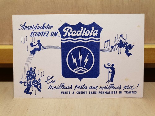 Ancien buvard radiola poste - ancien,