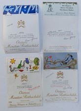 lot 4 Étiquettes vin Château