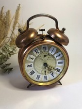 Très beau réveil mécanique à cloche en cuivre - Vintage -JAZ Boréal -A RESTAURER