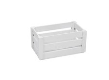 Caisse bois blanche M 22,5x14x12,5 – rangement déco plantes, herbes