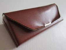ANCIEN  ETUI A  LUNETTES  MARRON  VINTAGE