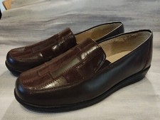 Chaussures mocassins femme mi saison Hiver pointure 36 Damart Cuir Marron TBE