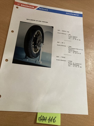 Honda service moto - , équipement