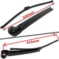 BRAS ESSUIE-GLACE ARRIERE + LAME 345 mm POUR AUDI A3 8L A4 B5 AVANT A6 C5 BREAK