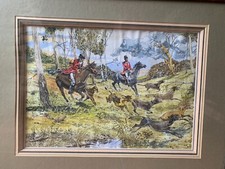 Carl DE PARCEVAUX (1936) Chasse à Courre pour foulard Hermès 1984 Henri Linares