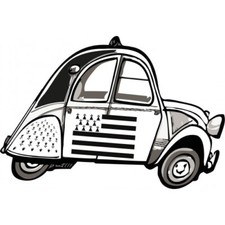 2 CV voitue Bretagne