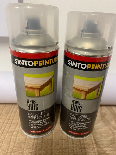 Lot bombe vernis - bombe, bois