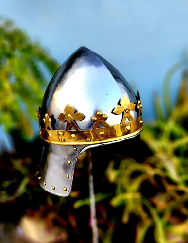 Casque couronne médiévale - :,