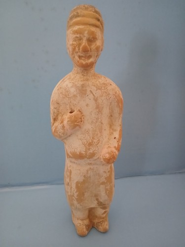 Ancienne statuette terre - statuette,
