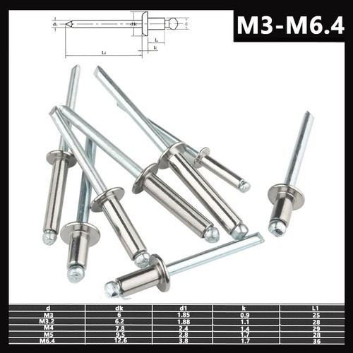 Rivets aveugles acier - rivets, en