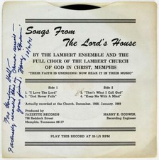 Lambert Ensemble, Songs From