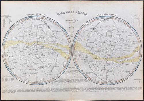 1860 carte du ciel - 1860,