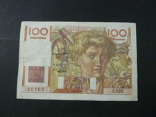 Billet français / Billet de banque 100 Francs Jeune Paysan