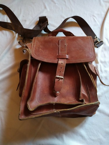 Ancienne sacoche marron - ancienne, en