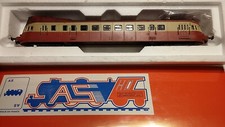train HO autorail marque AS ref.M007 ABJ3 décodeur DCC patiné toit rouge