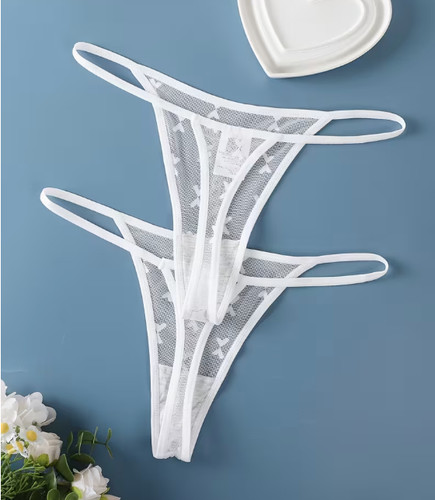 Lot strings blans taille - de,