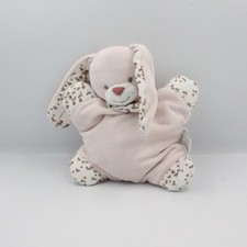 Doudou semi plat lapin rose