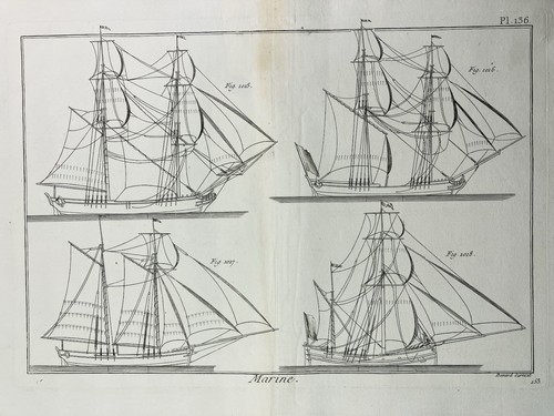 Goélette caravelle 1782 - goélette,