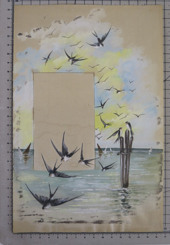 Ancien tableau aquarelle - ancien,