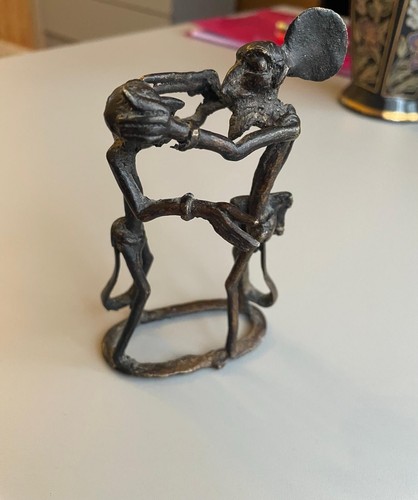 Statuette bronze africain - , –