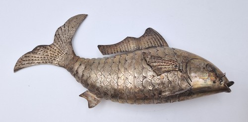 Grand poisson articulé métal - poisson,