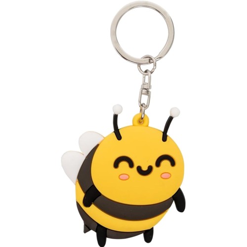 Porte clés caoutchouc abeille - porte-clés,