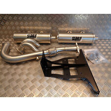 ligne pot echappement double silencieux hmf inox ssv buggy can am 900 maverick 5