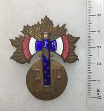 FRANCE 1940/1944 - insigne de casque Garde Personnelle Etat Français Authentique