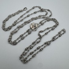 Sautoir ancien En Argent Avec