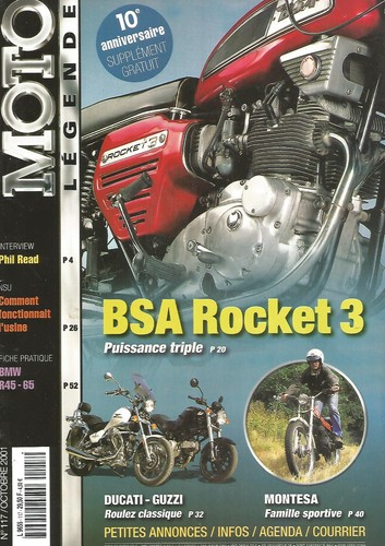 Moto legende 117 bsa rocket - n°117,