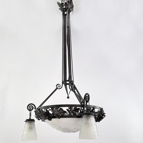 Lampe art déco muller - art,