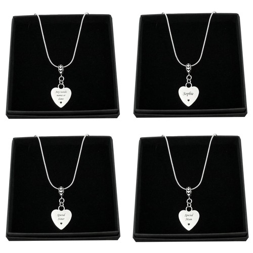 Gravé coeur collier pour - gravé,