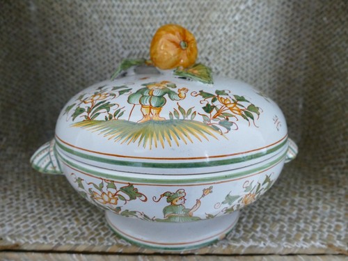 Ancienne soupière faïence - soupière, en