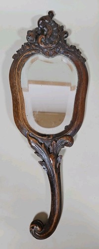 Miroir face main ancien en - miroir, face-à-main