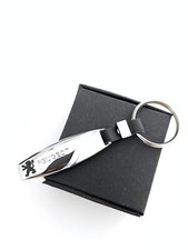 Porte clés en acier chromé