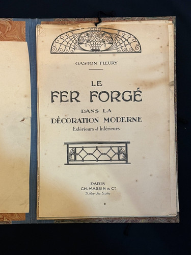 Gaston fleury fer forgé - fleury, ;