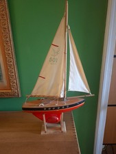 VOILIER , BATEAU DE BASSIN TIROT 501 AVCE SUPPORT , 1 ER PRIX  NAVIGATION DIEPPE