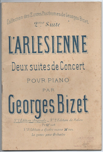 Partition piano bizet 2e - partition,