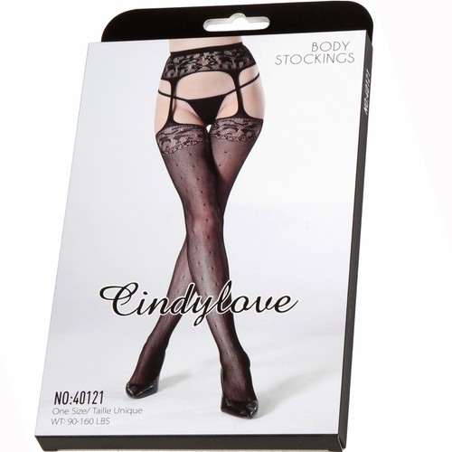 Collant pois porte jarretelles - collant, porte-jarretelles