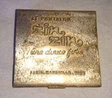 ANCIENNE PORTE BOITE ALLUMETTE PUBLICITAIRE LE PANTALON ZIN ZIN DOUCE FOLIE 1930