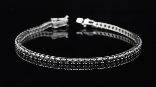 Tennis bracelet blanc 18kt - tennis,