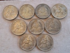 2 Francs Chambres de Commerce - Lot de 9 Pièces 