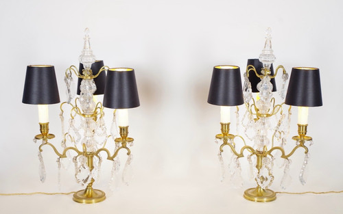 Paire girandoles bronze - paire,