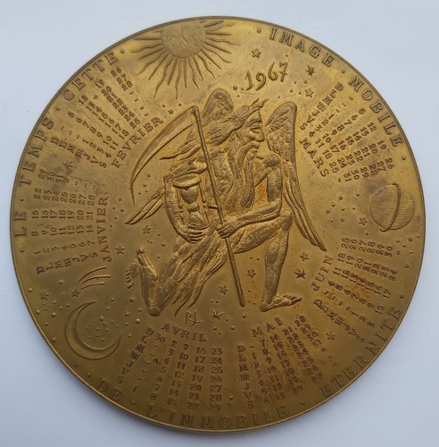 Médaille calendrier 1967 - médaille,