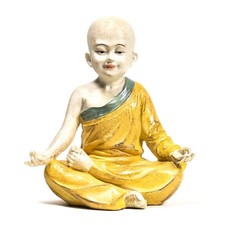 Figurine Petit moine yoga OM